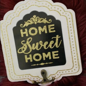 Home sweet home decor key holder  wall hook